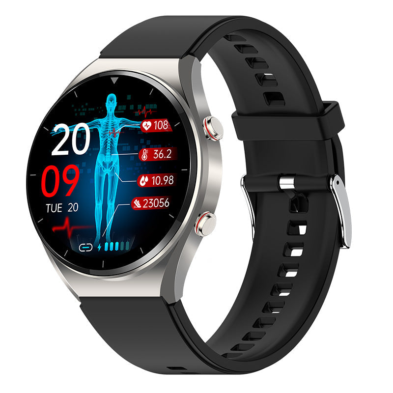 Smart Health Watch with Glucose Trends, Blood Pressure & Heart Monitoring – Fitness Tracker for Men with Phone Calls