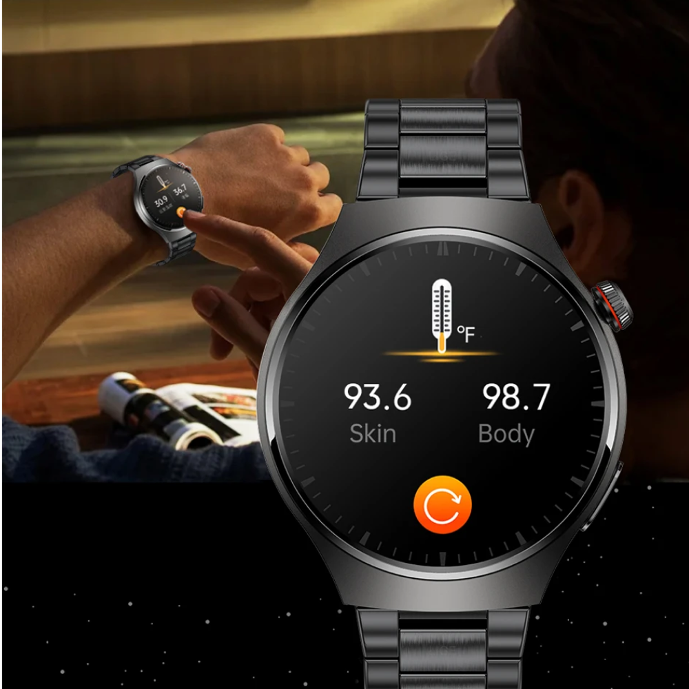Smart Watch that detect AFIB with ECG and Blood Pressure UK Heart Monitor Watch for Elderly Seniors