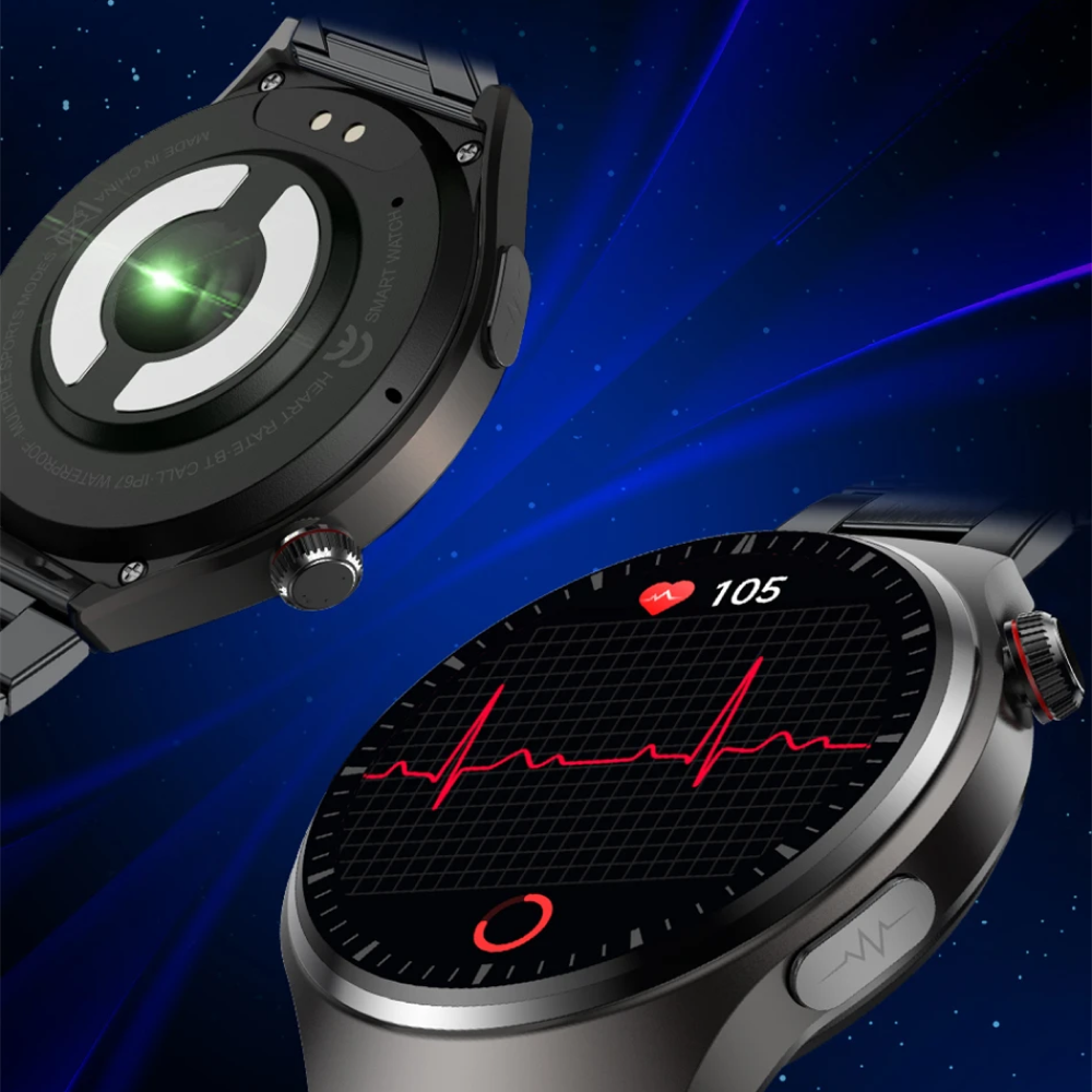 Smart Watch that detect AFIB with ECG and Blood Pressure UK Heart Monitor Watch for Elderly Seniors