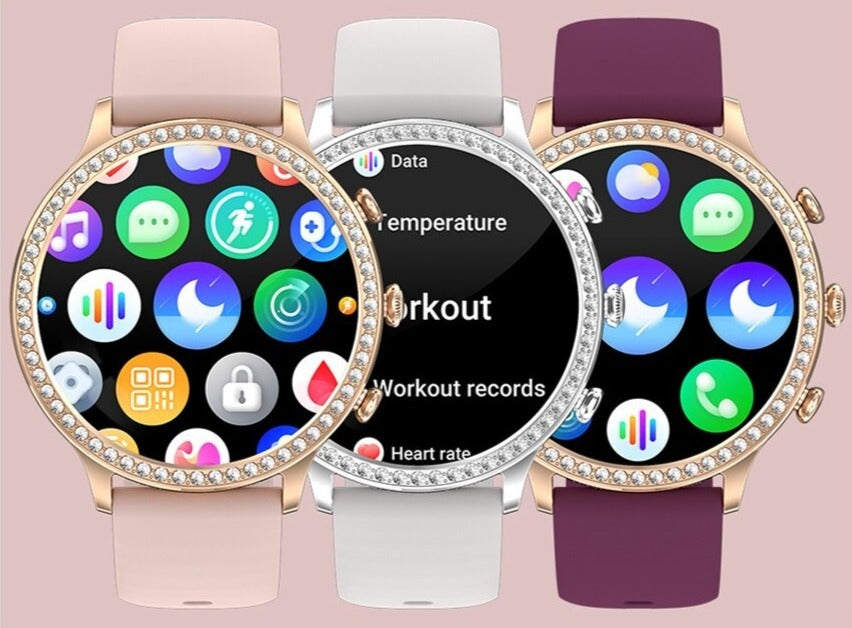 Smartwatch in Gold with Advanced Health Monitoring & Stylish Design | Women’s Smart Watch