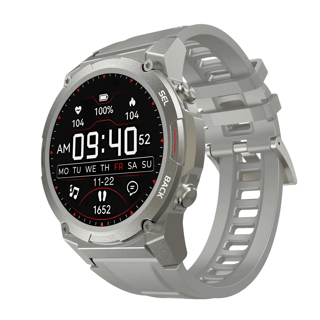 Rugged Fitness Tracker Smartwatch | Waterproof, Heart Rate Monitor & GPS for Outdoor Activities