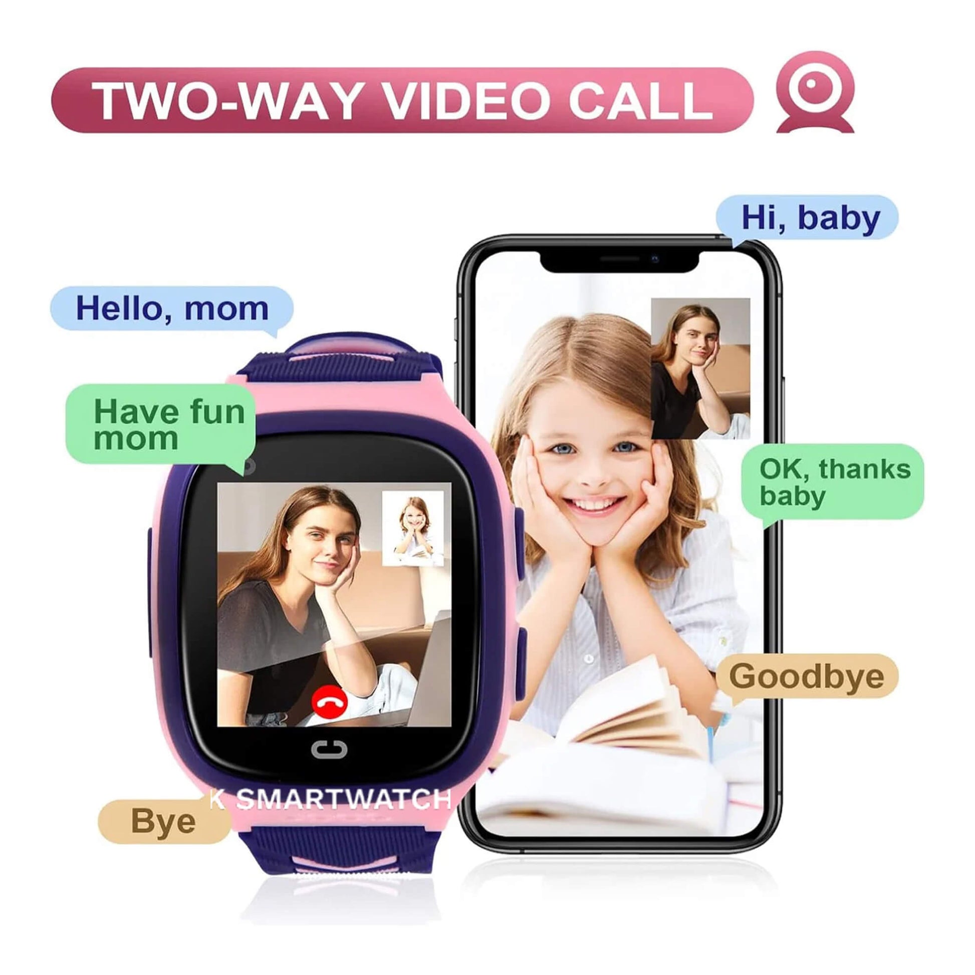 Smart Watch for Kids – 4G GPS, Video Call & SOS Emergency