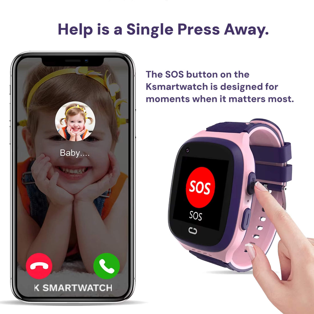 Smart Watch for Kids – 4G GPS, Video Call & SOS Emergency