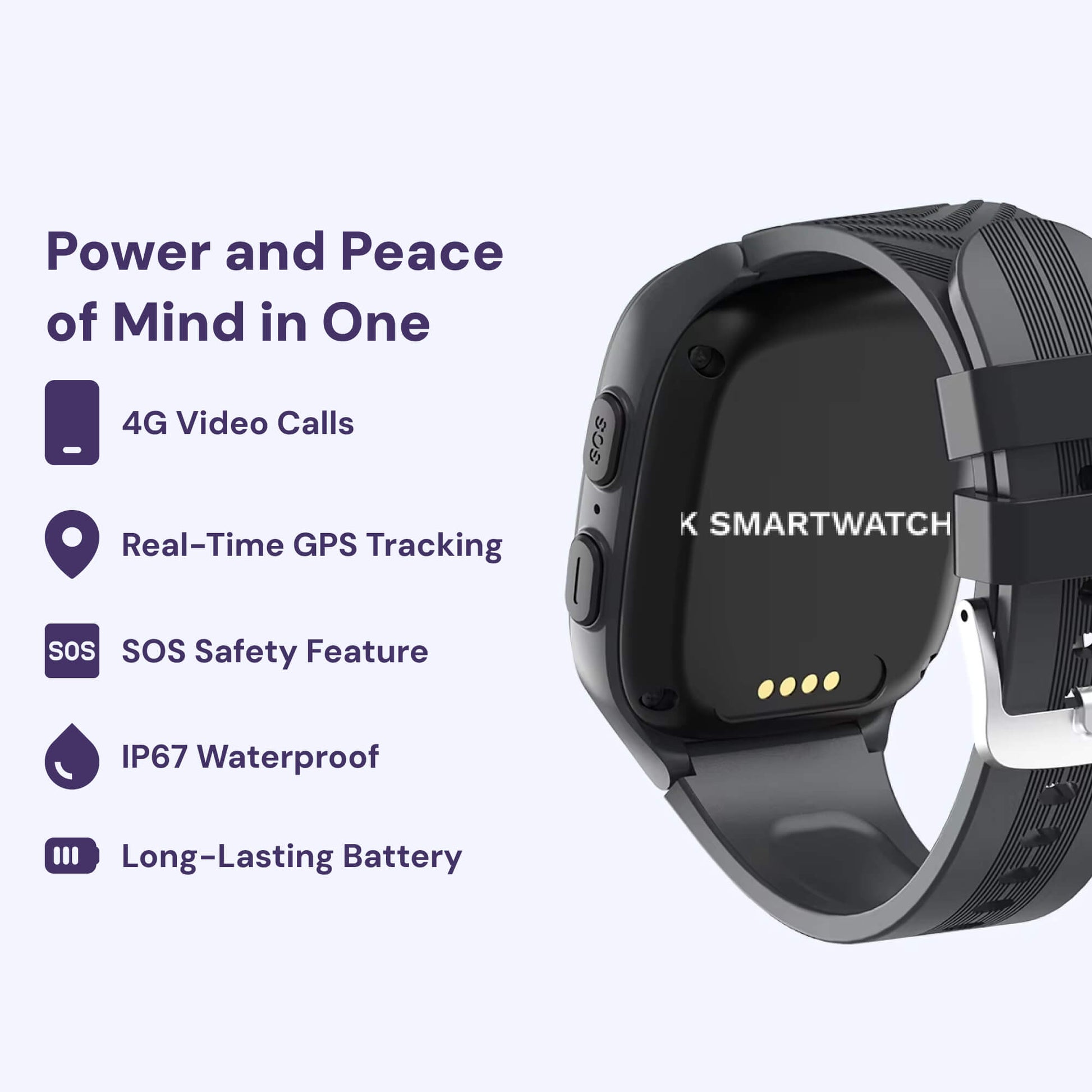 Smart Watch for Kids – 4G GPS, Video Call & SOS Emergency