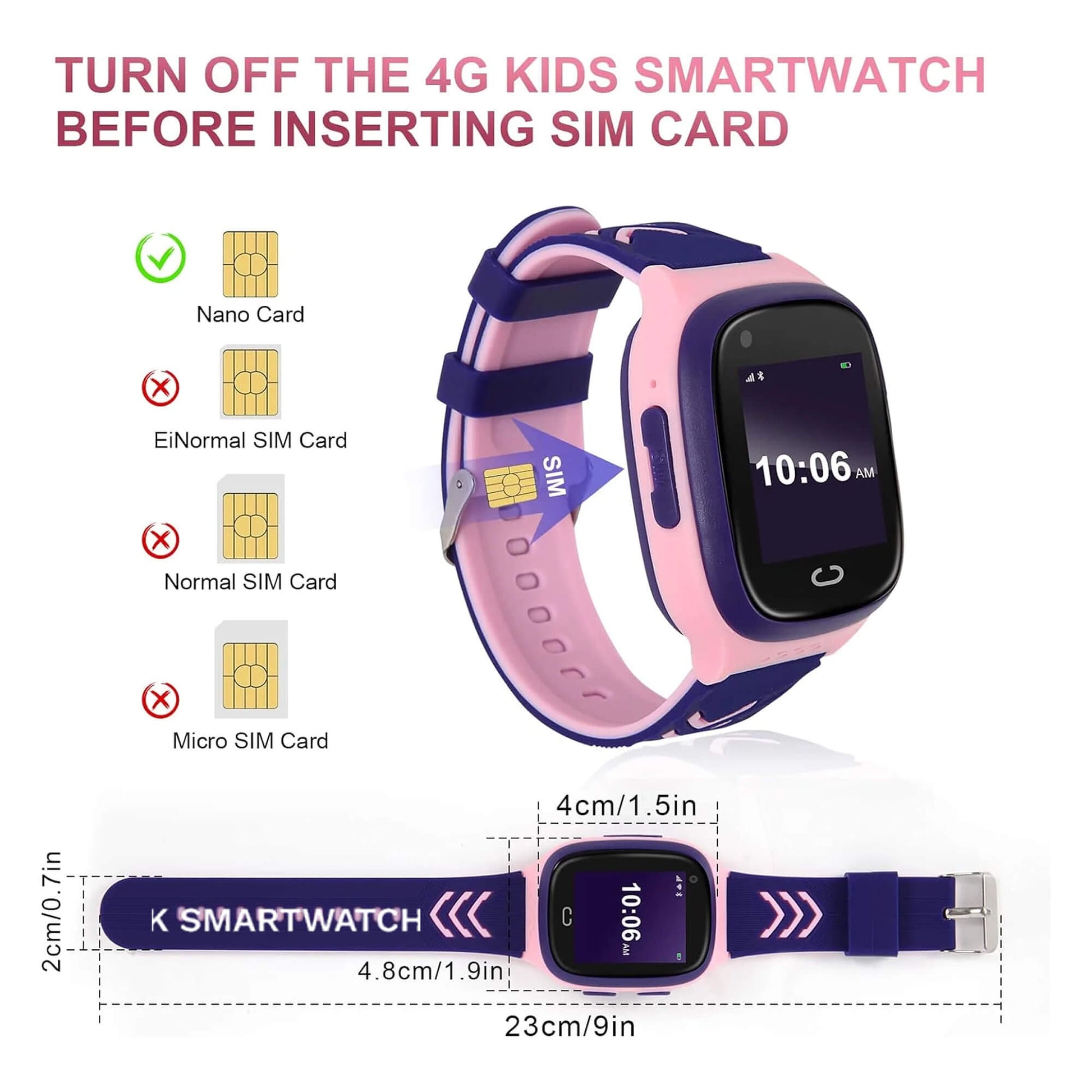 Smart Watch for Kids – 4G GPS, Video Call & SOS Emergency
