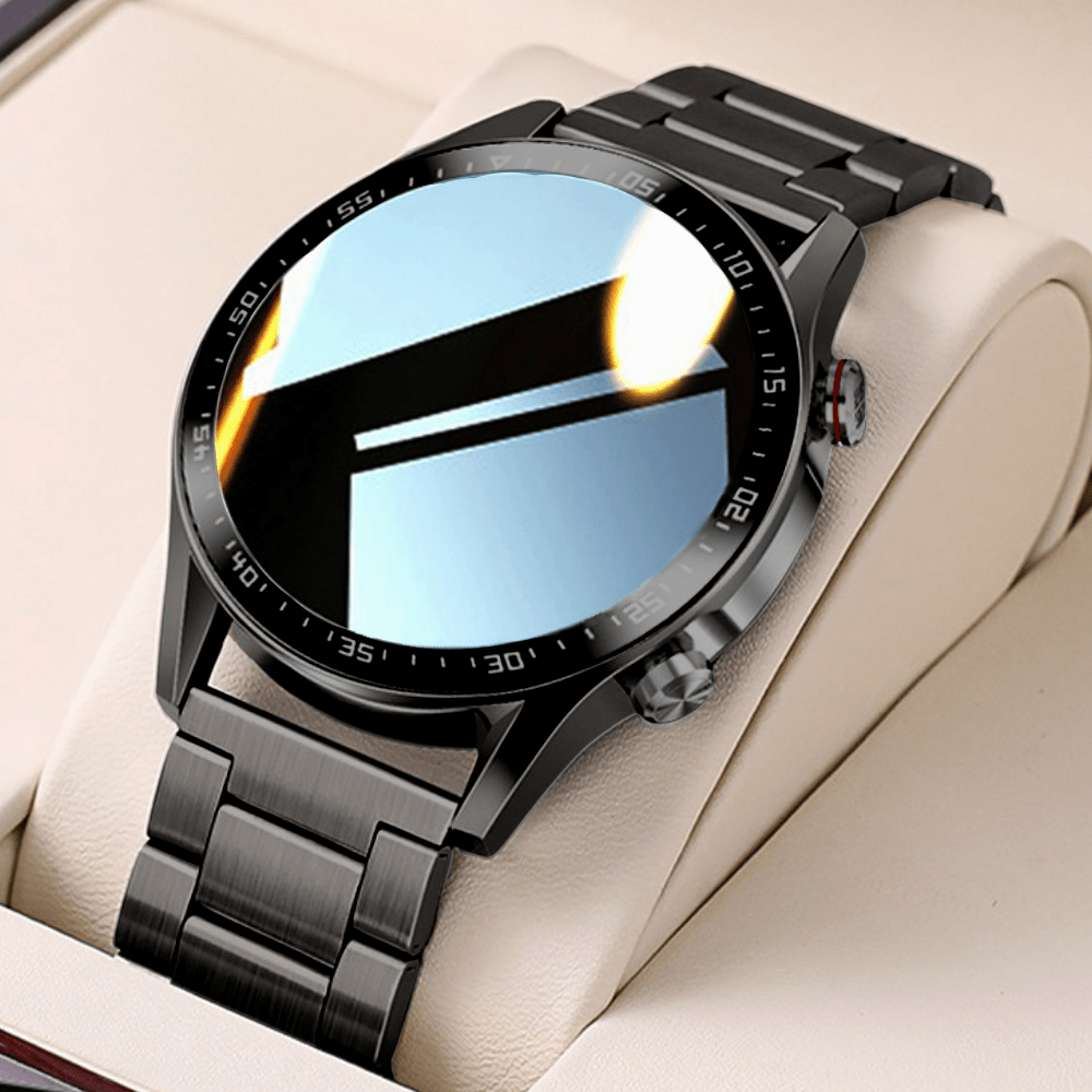 Metal Strap Men's Smart Watch – Stylish, Waterproof & Fitness Advanced Features