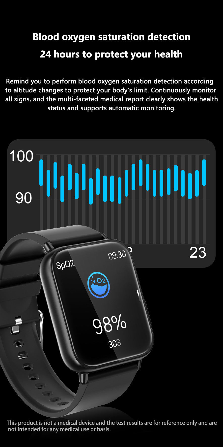 ECG Smartwatch with Blood Pressure Tracking – Designed for Active Living