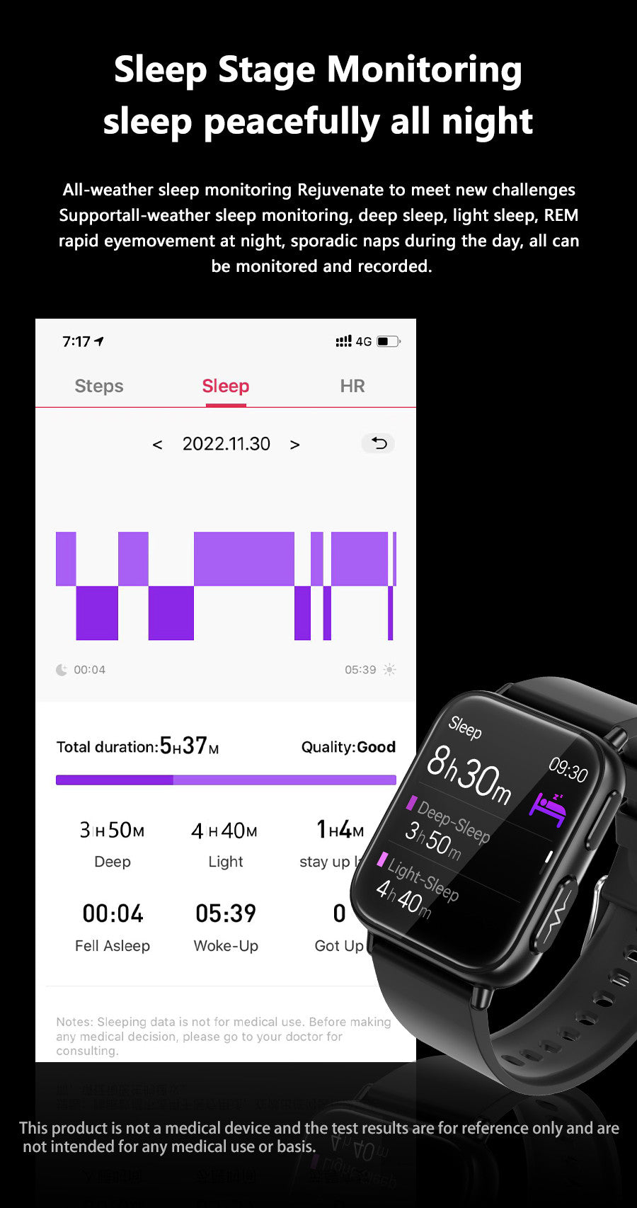 ECG Smartwatch with Blood Pressure Tracking – Designed for Active Living