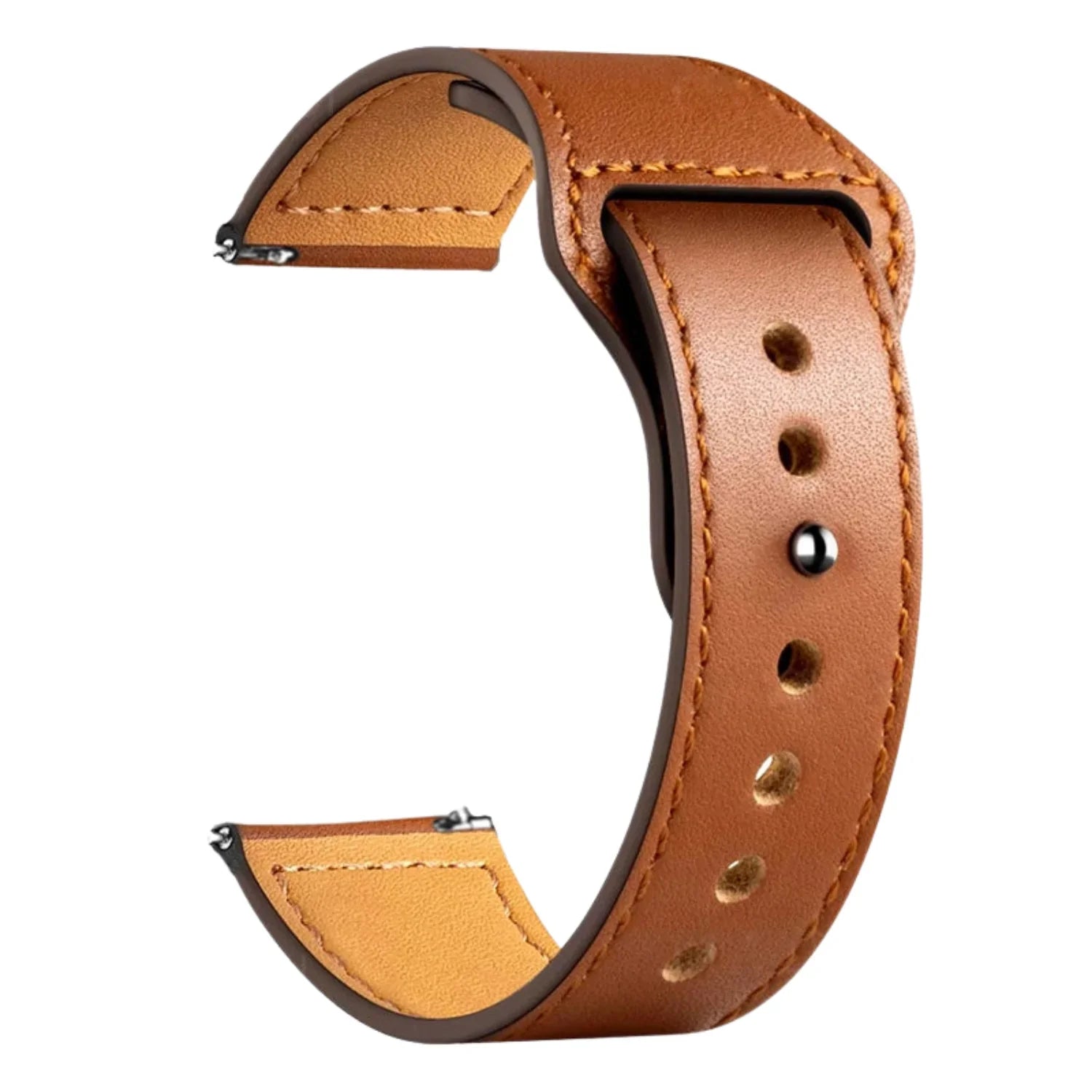 Brown Buckle K Leather Loop