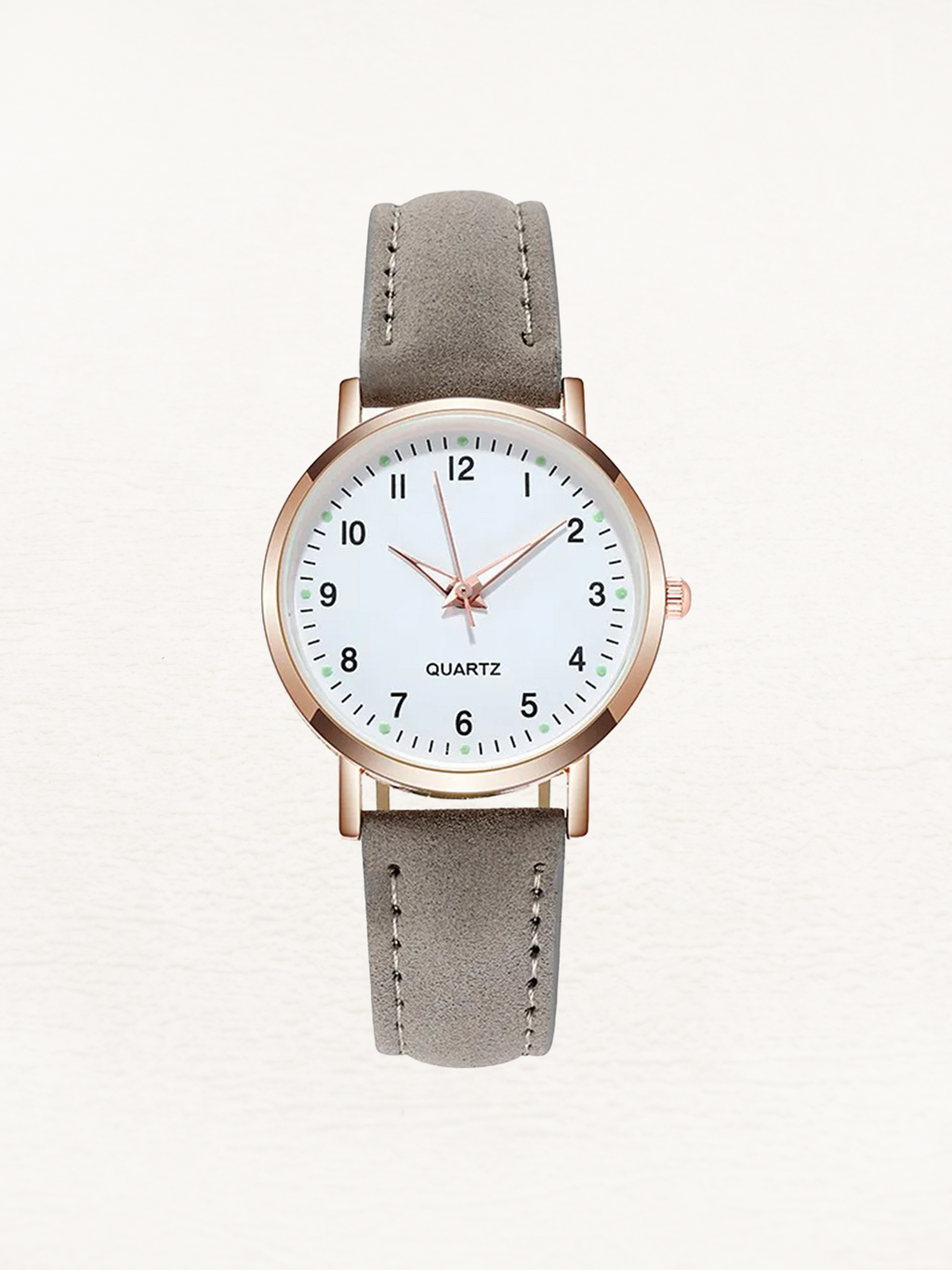 Luxe Quartz Ladies Watch | Slim Leather Strap, Luminous Numbers & Modern Design for Women