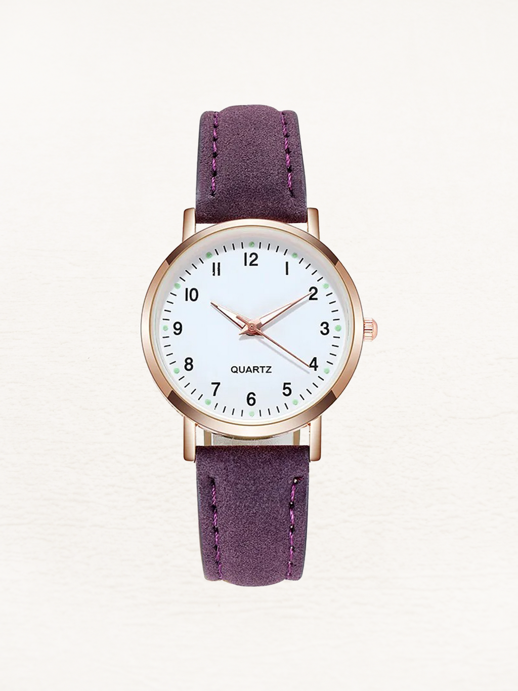 Luxe Quartz Ladies Watch | Slim Leather Strap, Luminous Numbers & Modern Design for Women