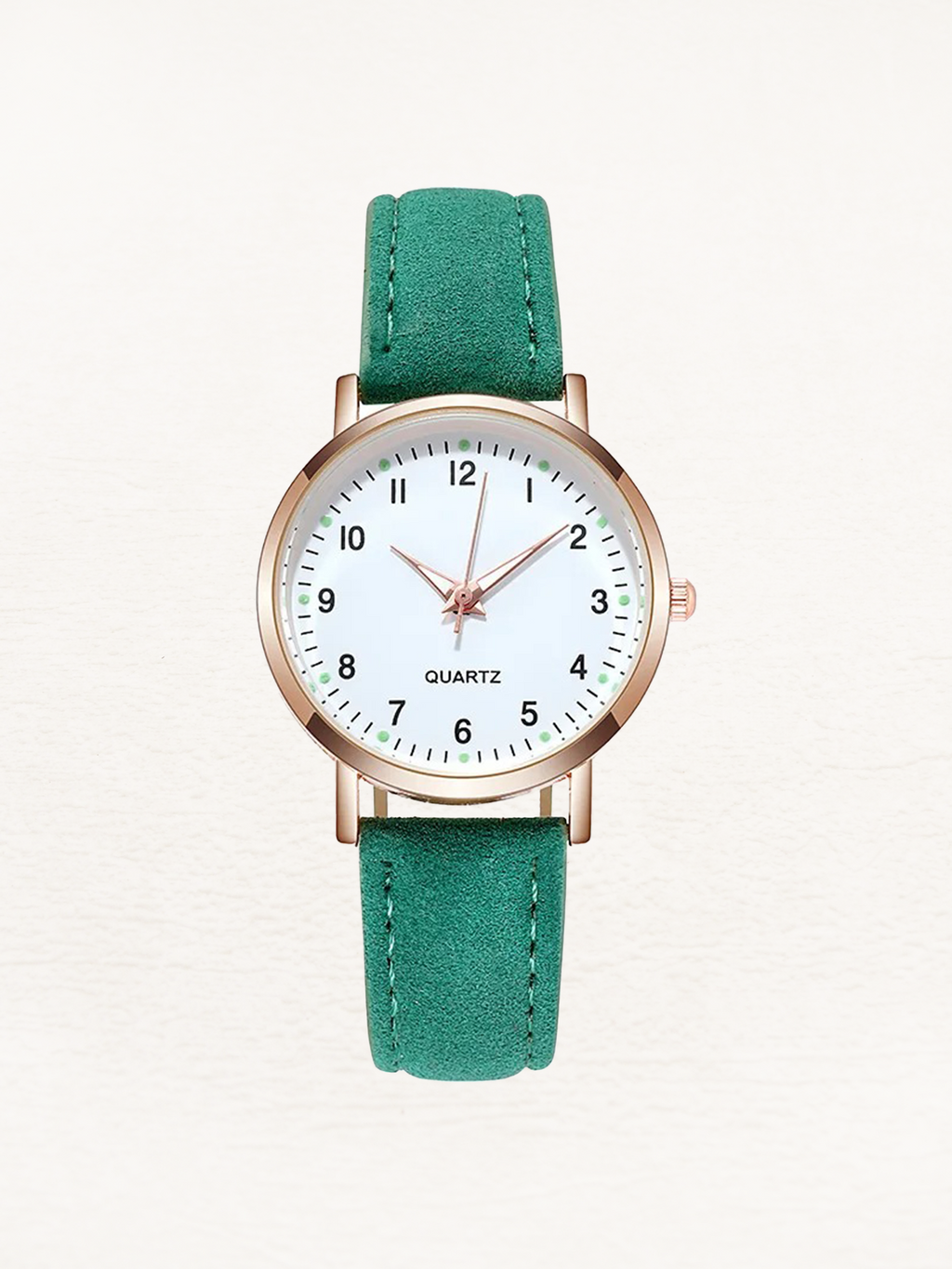 Luxe Quartz Ladies Watch | Slim Leather Strap, Luminous Numbers & Modern Design for Women