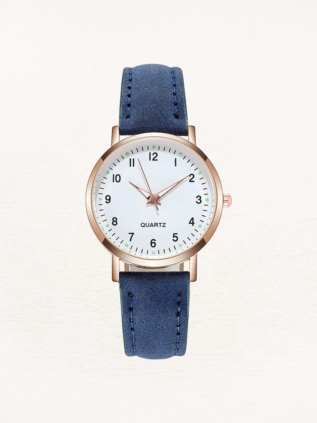 Luxe Quartz Ladies Watch | Slim Leather Strap, Luminous Numbers & Modern Design for Women
