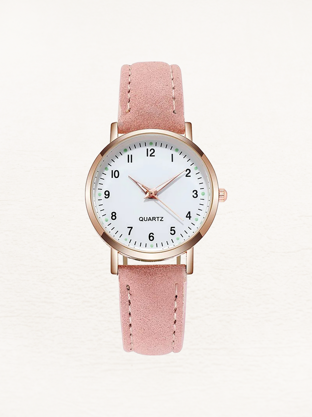 Luxe Quartz Ladies Watch | Slim Leather Strap, Luminous Numbers & Modern Design for Women