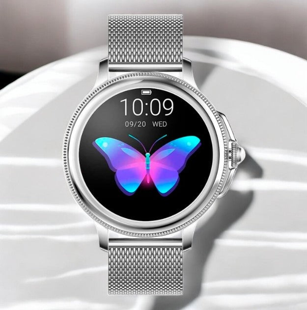 Luxe Galaxy Smartwatch for Women | Stainless Steel Smartwatch | Rose Gold/Silver