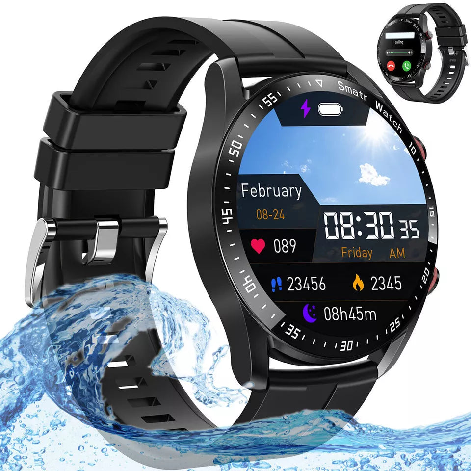Diabetes Smartwatch with Glucose Monitoring – Non-Invasive Blood Sugar Tester for Health & Fitness