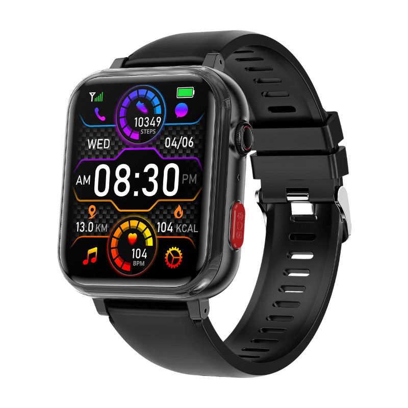 Health Monitoring Smartwatch | GPS, SOS, Fall Detection & Heart Rate Monitoring for Seniors and Active Lifestyles