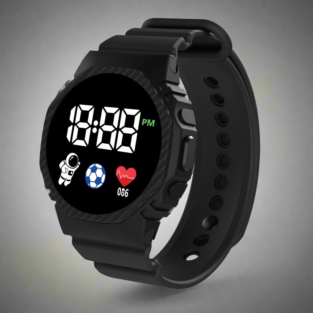 Children’s Waterproof Digital Watch | Durable, Lightweight Design with Clear LED Display for Outdoor Activities and Daily Wear