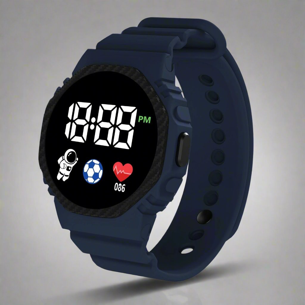 Children’s Waterproof Digital Watch | Durable, Lightweight Design with Clear LED Display for Outdoor Activities and Daily Wear