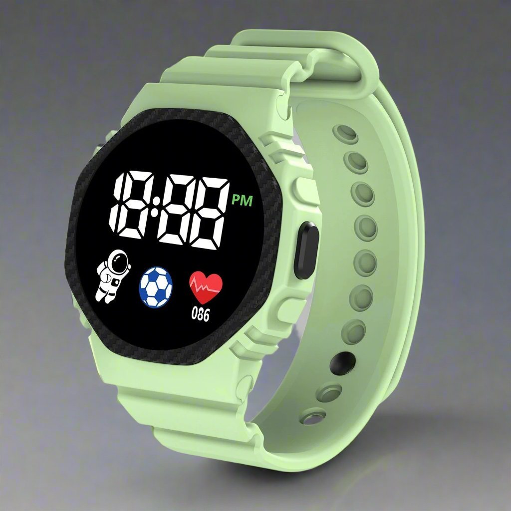 Children’s Waterproof Digital Watch | Durable, Lightweight Design with Clear LED Display for Outdoor Activities and Daily Wear