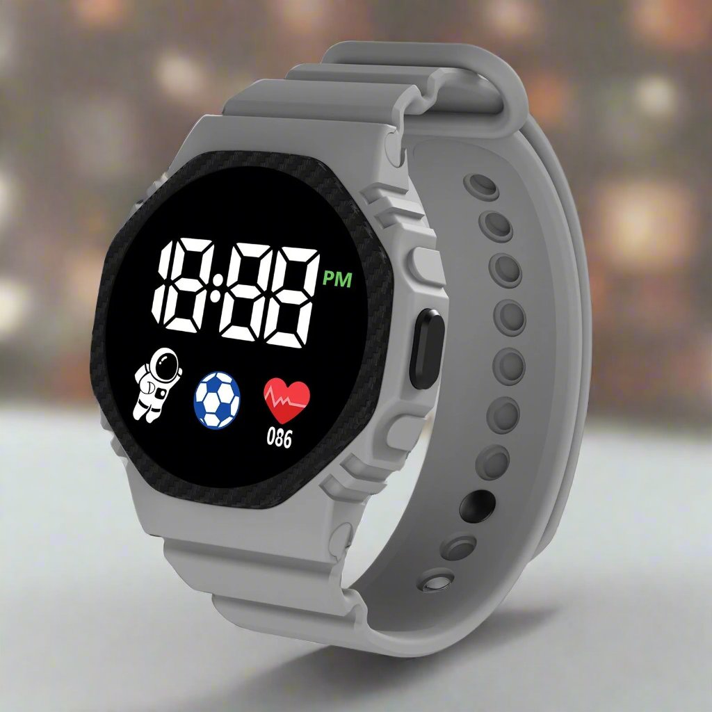 Children’s Waterproof Digital Watch | Durable, Lightweight Design with Clear LED Display for Outdoor Activities and Daily Wear