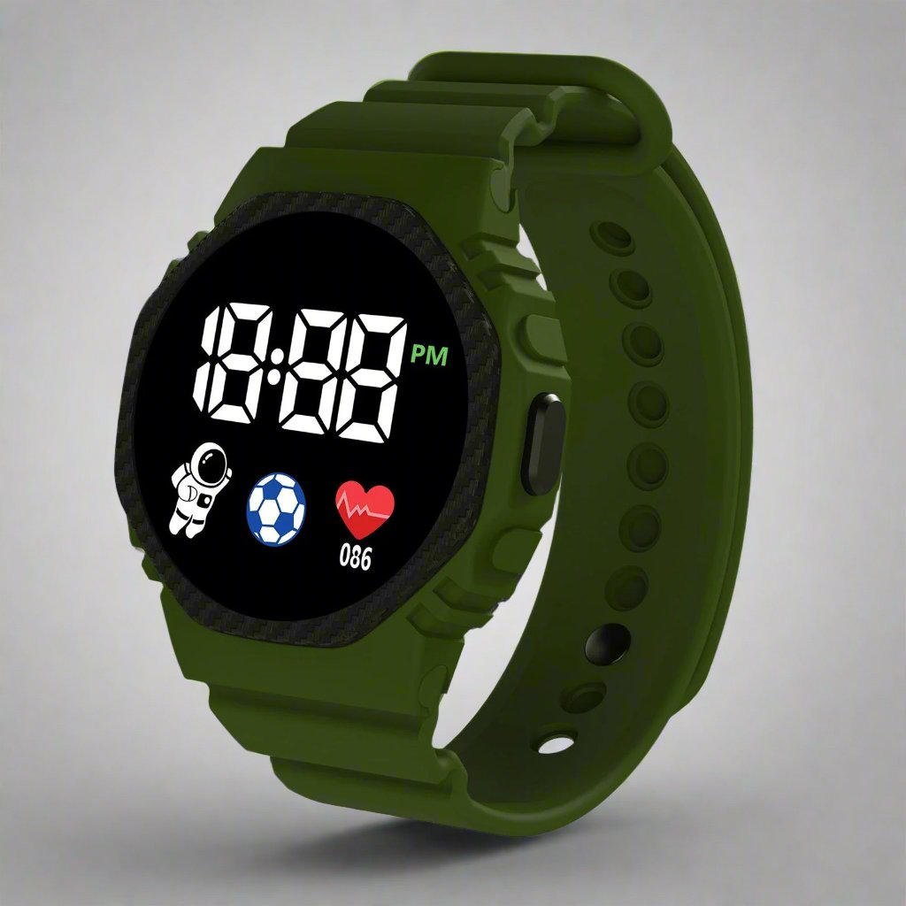 Children’s Waterproof Digital Watch | Durable, Lightweight Design with Clear LED Display for Outdoor Activities and Daily Wear
