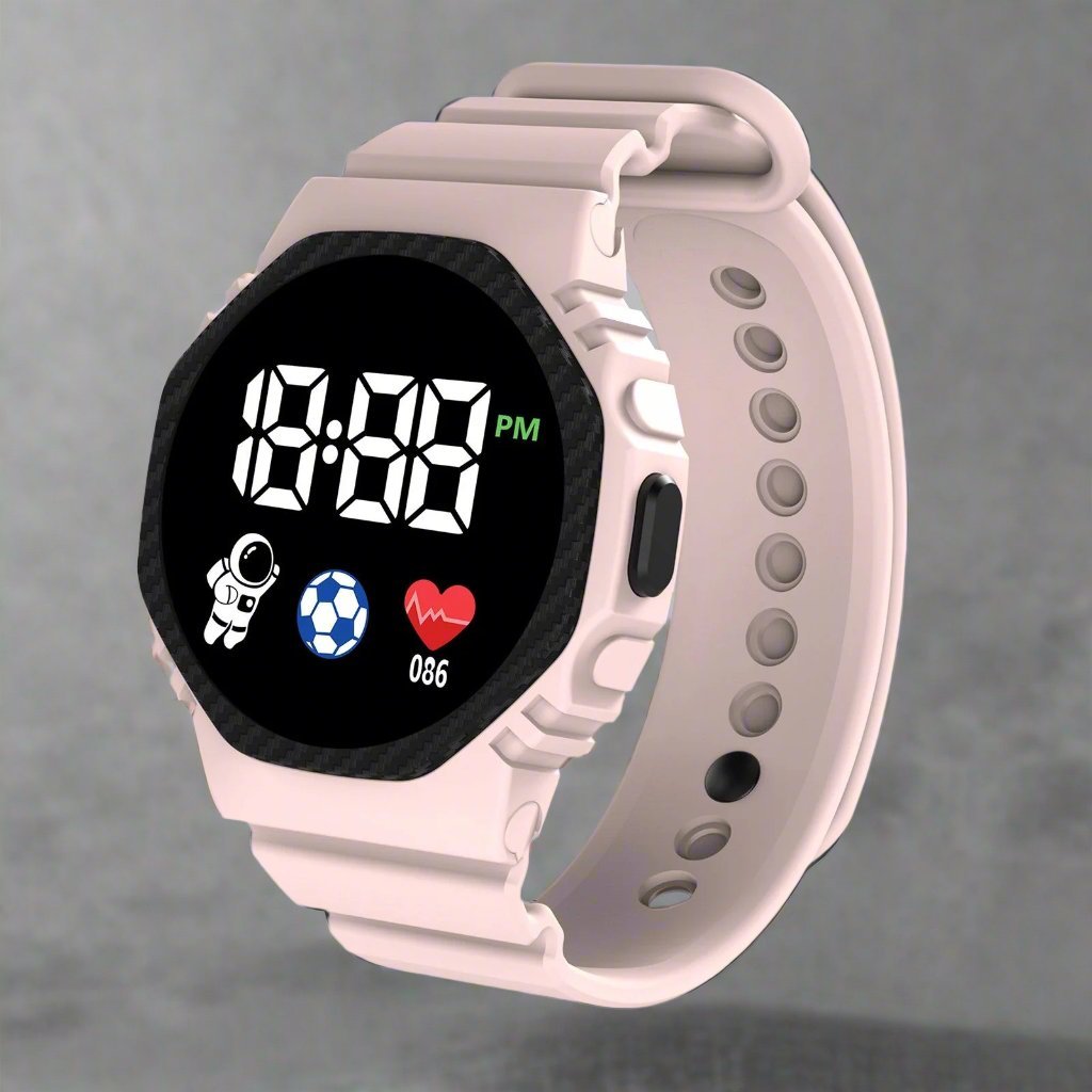 Children’s Waterproof Digital Watch | Durable, Lightweight Design with Clear LED Display for Outdoor Activities and Daily Wear