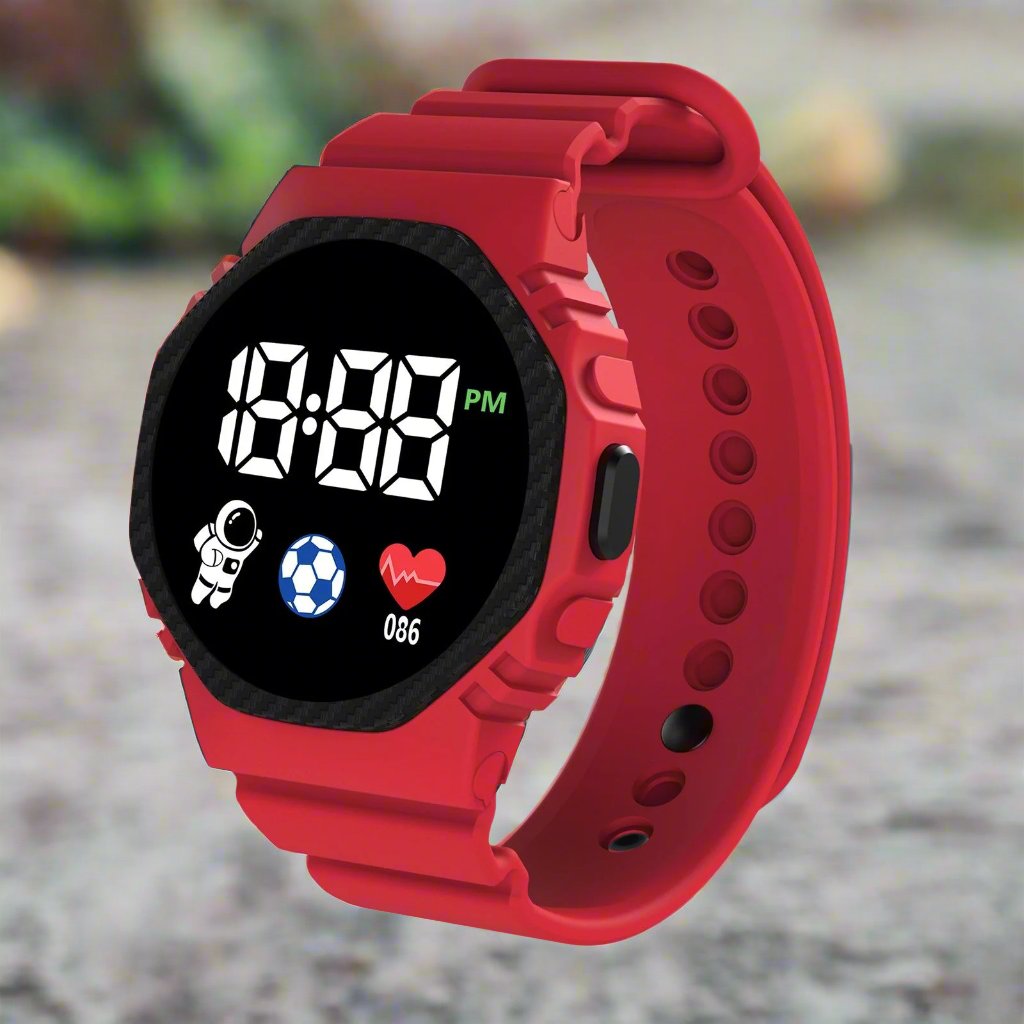 Children’s Waterproof Digital Watch | Durable, Lightweight Design with Clear LED Display for Outdoor Activities and Daily Wear