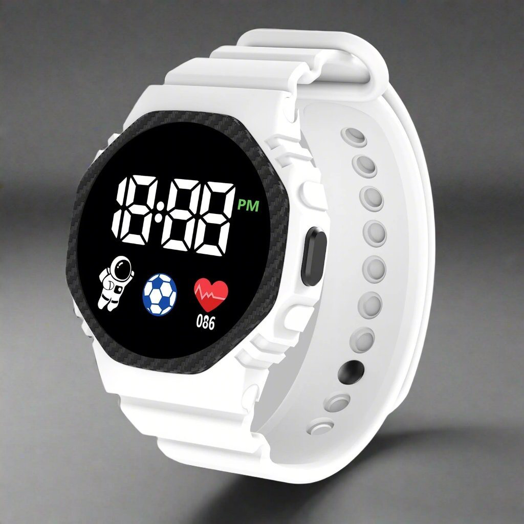 Children’s Waterproof Digital Watch | Durable, Lightweight Design with Clear LED Display for Outdoor Activities and Daily Wear