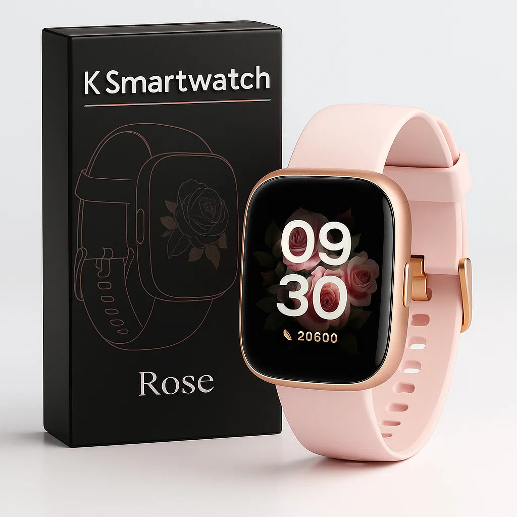Rose Gold Watches for Women – Smartwatch with 1.83" HD Screen, Bluetooth Calls & Alexa, Health & Fitness Tracking, Waterproof, 7–10 Day Battery
