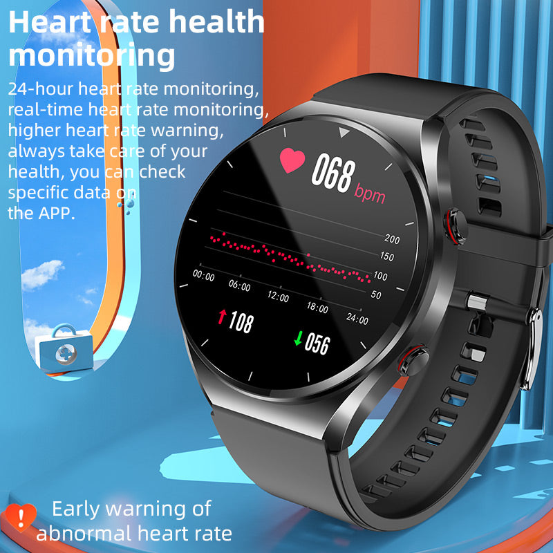 Blood Sugar & Blood Pressure Monitor Smartwatch | ECG, HRV & Heart Rate Tracking for Health Management