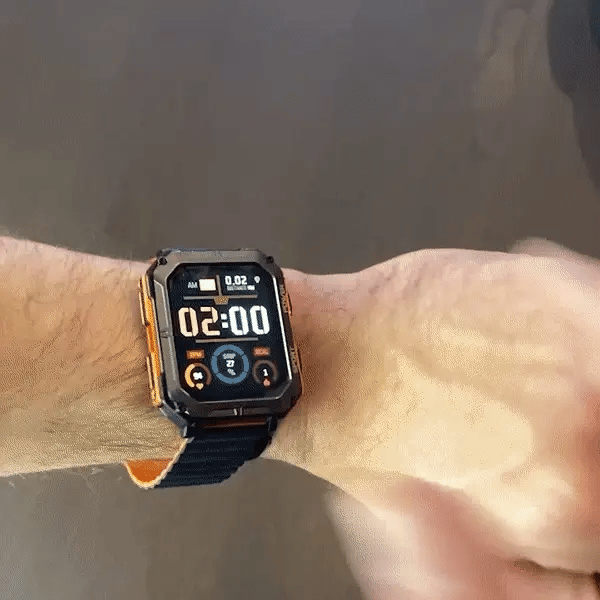 Indestructible Smartwatch for Men and Women - Waterproof Fitness Tracker with Heart Rate Monitor and GPS