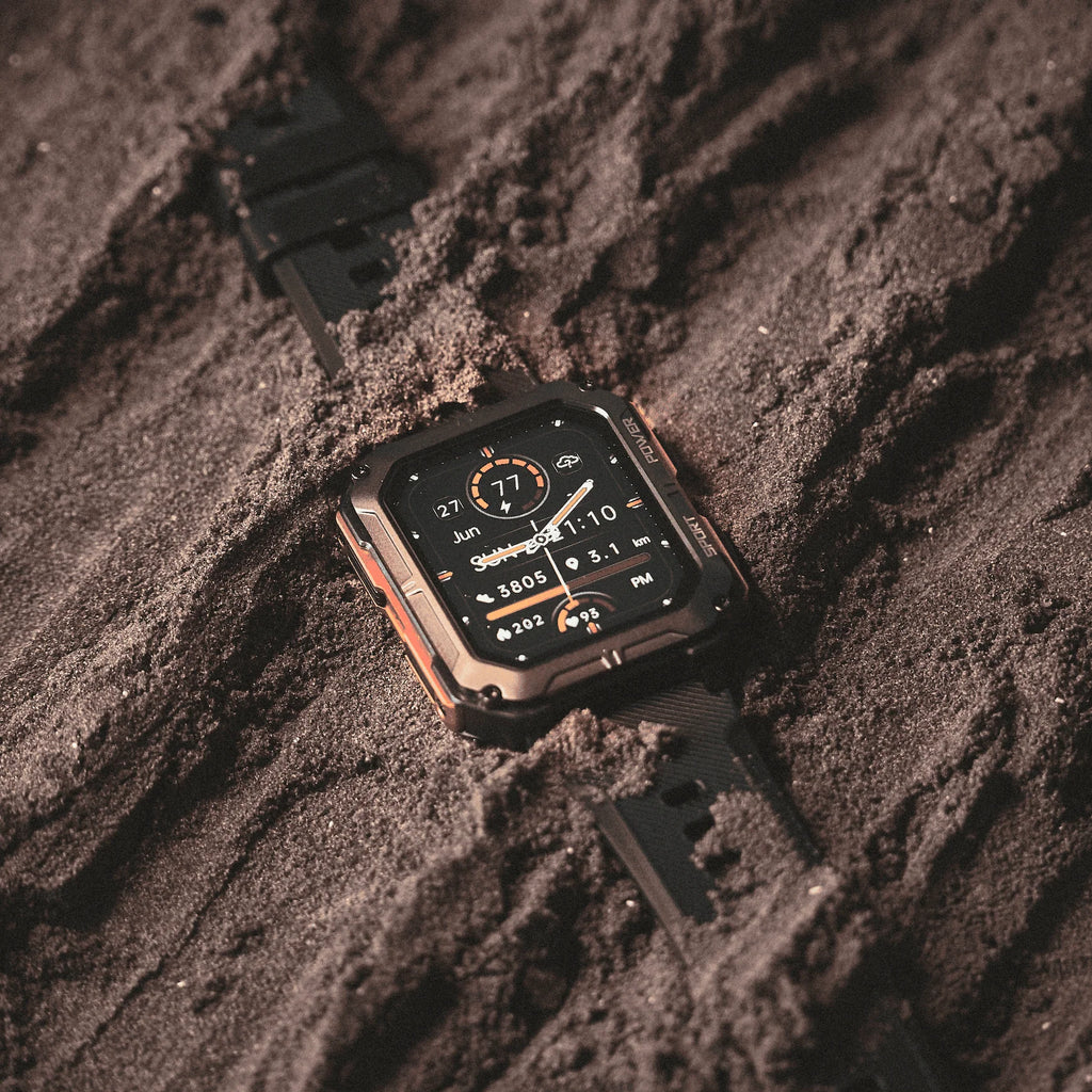 Indestructible Smartwatch for Men and Women - Waterproof Fitness Tracker with Heart Rate Monitor and GPS