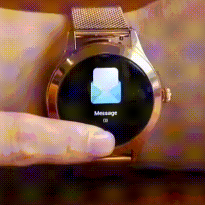 Luxe Galaxy Smartwatch for Women | Stainless Steel Smartwatch | Rose Gold/Silver