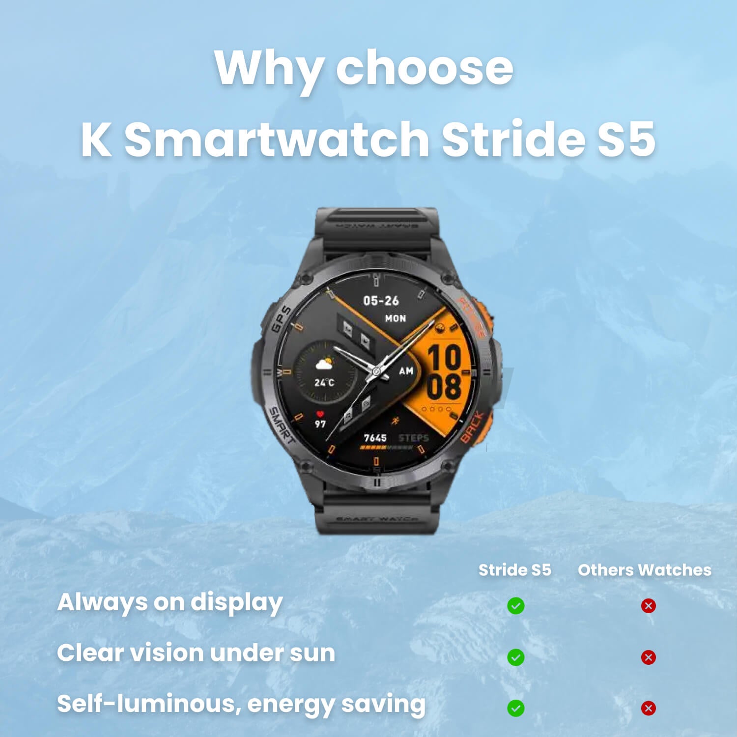 K SMARTWATCH STRIDE S5
