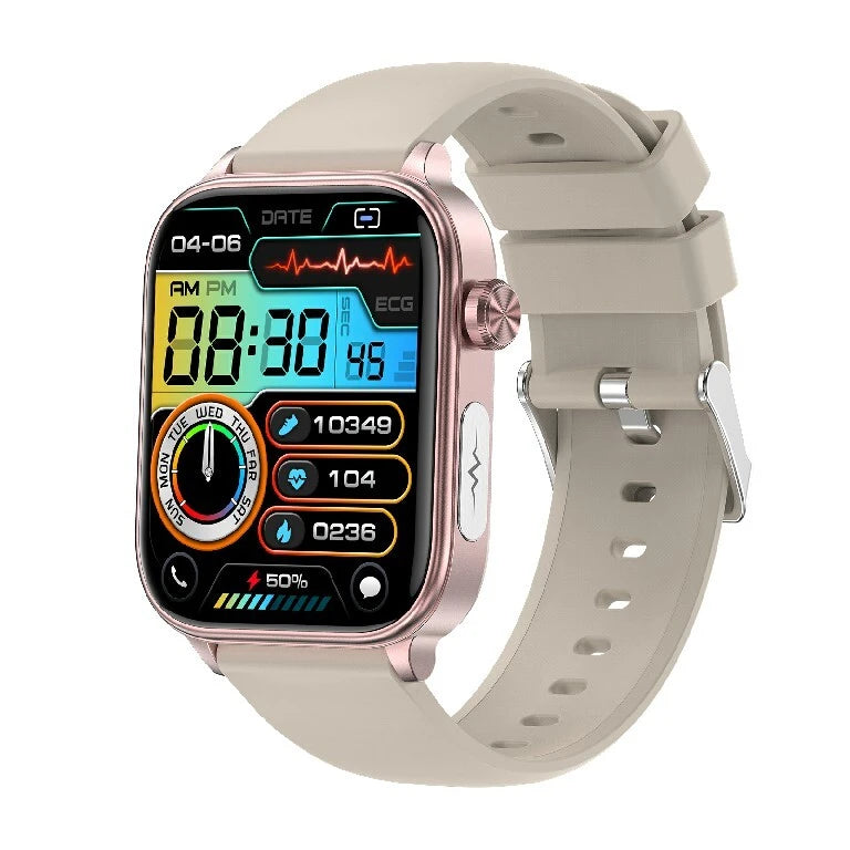 GlucoSafe SOS Smartwatch | Needle-Free Blood Glucose Monitoring & Fall Detection for Health Tracking and Emergency Assistance