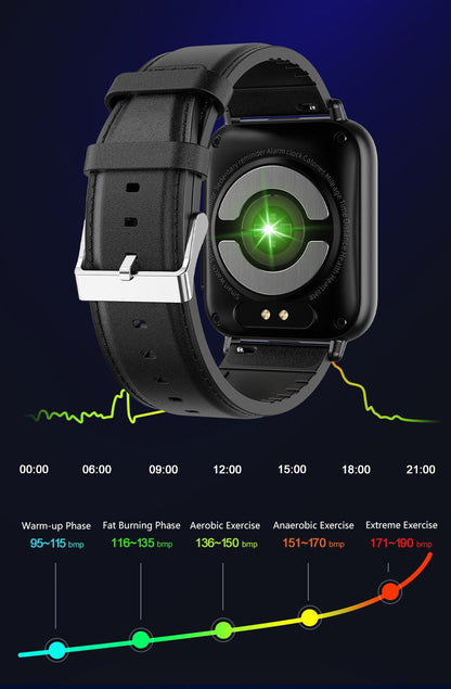 ECG Smartwatch with Blood Pressure Tracking – Designed for Active Living