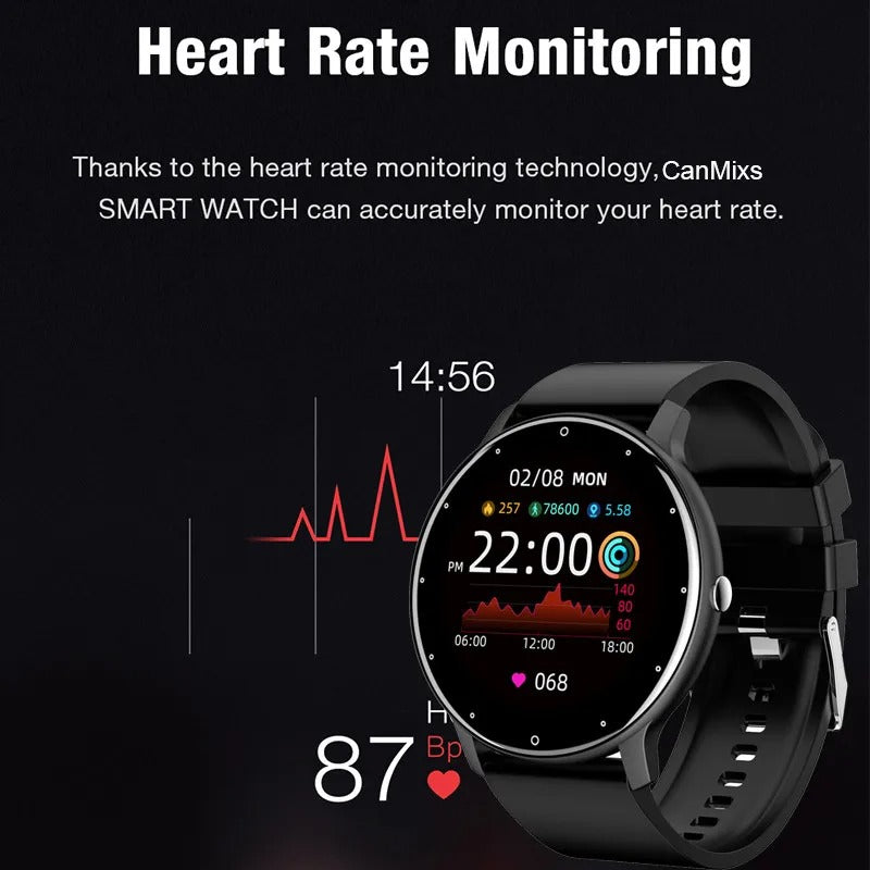 LifePulse Smartwatch – Your Ultimate Health Companion with Blood Pressure Monitor