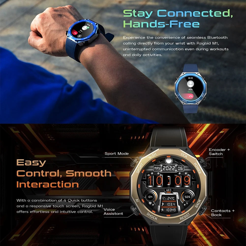 Indestructible Smart Fitness Wrist Watch – Full Health Monitoring, Step Count & Sleep Tracking