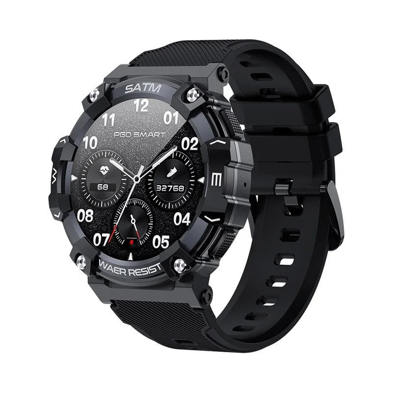 Titan PG Tactical Smartwatch – Rugged Military Design, Waterproof, Heart Monitor, and Military-Grade Durability