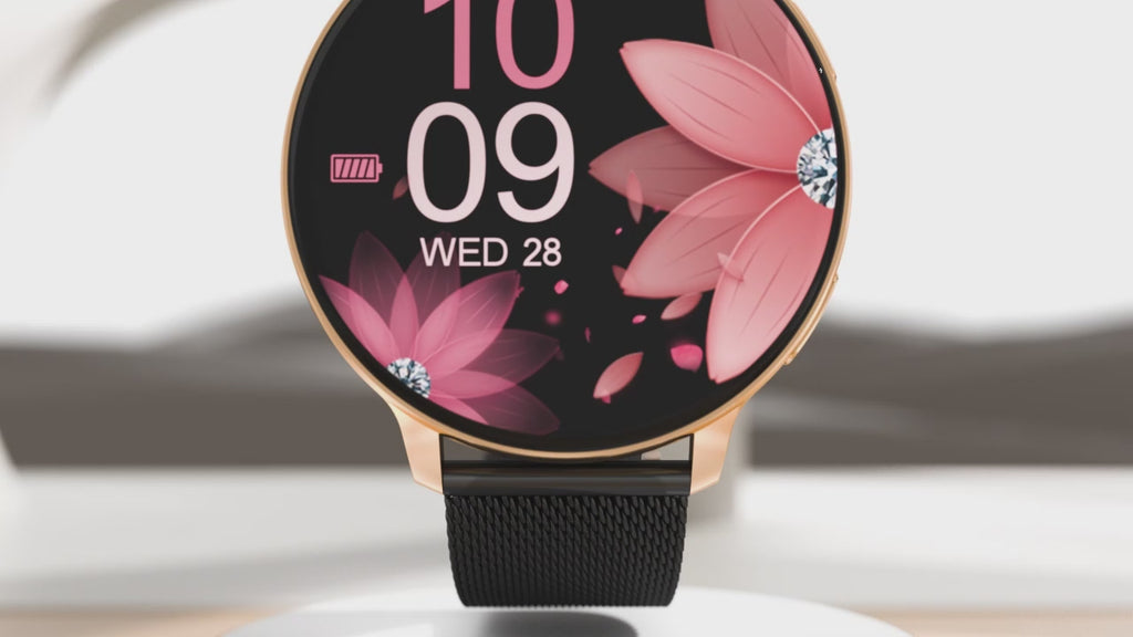 Smart Watch for Women – Elegant Digital Smartwatch with Bluetooth Calling, Heart Rate & Sleep Monitor, Fitness Tracker, Waterproof Android iOS