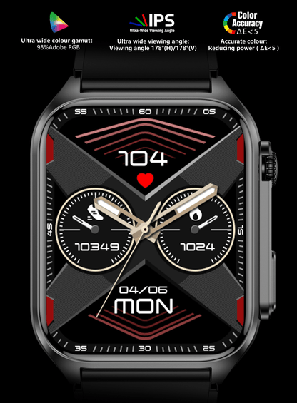 Vitality Smart Watch - Health and Fit Tracker All-In-One Monitoring Waterproof