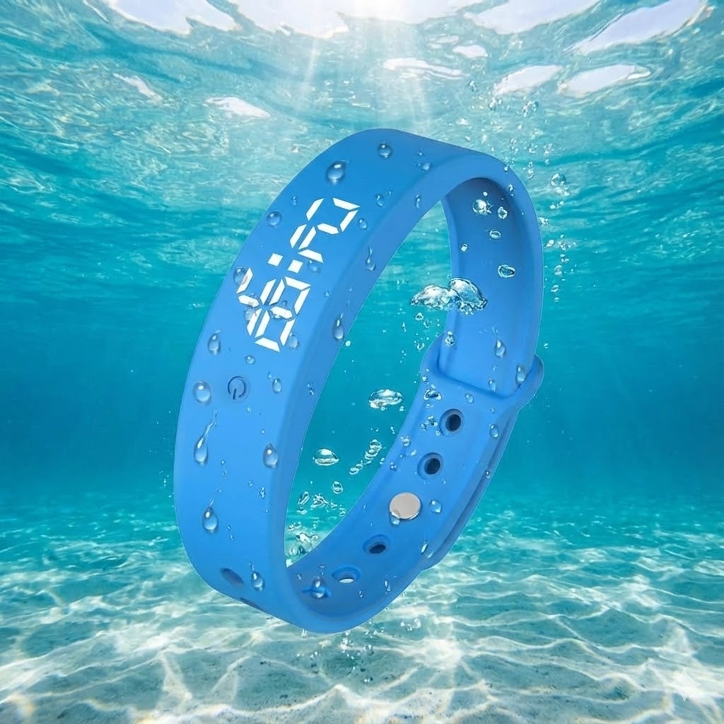Swimming Smart Watch & Fitness Tracker – Step Counter, Calories, Heart Rate & Waterproof Sports Wristband