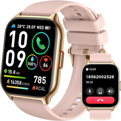 Active Women | Luxurius Rose Gold Smartwatch | Health & Fitness Tracker | Elegant Design with Advanced Features