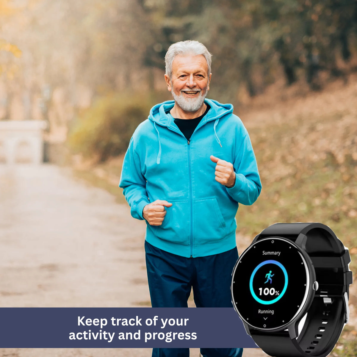 Smart Fitness Tracker Watch | Heart Rate Monitor, Waterproof & Ideal for Health Enthusiasts